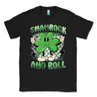 Black shamrock and roll Classic Tee - MaliasSmallBusiness