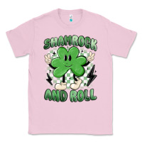 Bubblegum Pink shamrock and roll Classic Tee - MaliasSmallBusiness