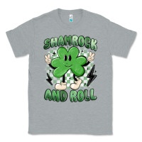 Heather Grey shamrock and roll Classic Tee - MaliasSmallBusiness