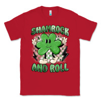 Red shamrock and roll Classic Tee - MaliasSmallBusiness