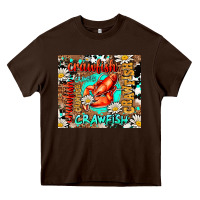 Chocolate Brown western crawfish Heavy Core Tee - AdoDesignShop