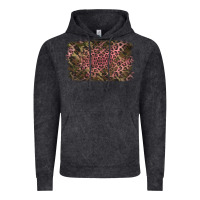 Camouflage Pink Leopard Background Vintage Hoodie | Teevron