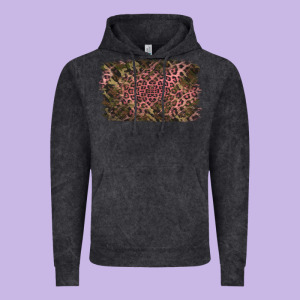 Camouflage Pink Leopard Background Vintage Hoodie Designed By Jasminsmagicworld