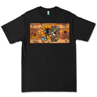 Black leopard cross butterfly sunflower Premium Tee - JahusDesignShop