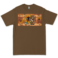 Cacao leopard cross butterfly sunflower Premium Tee - JahusDesignShop