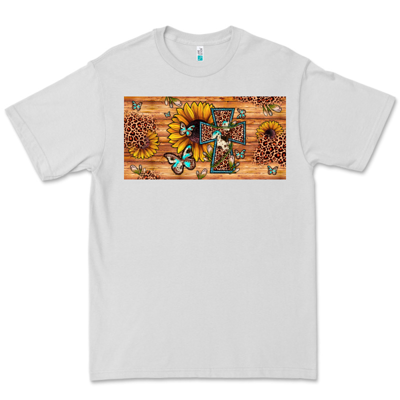 Leopard Cross Butterfly Sunflower Premium Tee by JahusDesignShop | Teevron