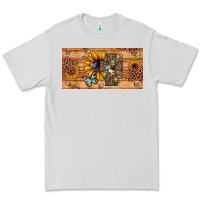 Dove Grey leopard cross butterfly sunflower Premium Tee - JahusDesignShop