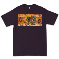 Plum leopard cross butterfly sunflower Premium Tee - JahusDesignShop