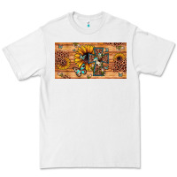 White leopard cross butterfly sunflower Premium Tee - JahusDesignShop