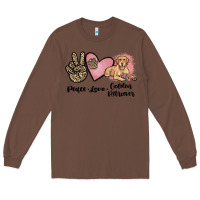 Chestnut peace love golden retriever Long Sleeve Tee - JahusDesignShop