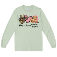 Matcha peace love golden retriever Long Sleeve Tee - JahusDesignShop