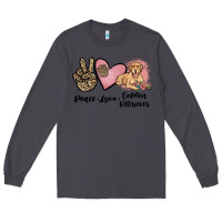 Smoke peace love golden retriever Long Sleeve Tee - JahusDesignShop