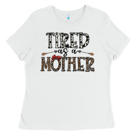 White tired as a mother Ladies Tee - CowhideDigitalArt