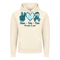 Vintage Artic Peace Love Cure Ovarian Cancer Vintage Hoodie - Jasminsmagicworld