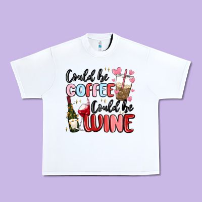 Could Be Coffee Could Be Wine Urban Heavy Tee Designed By Maliassmallbusiness