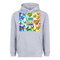 Heather Grey love has no gender Heavyweight Hoodie - TumblerDesignByShophia