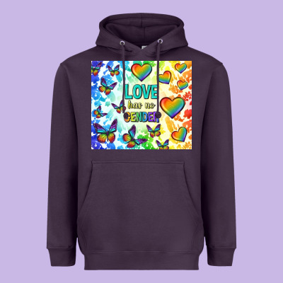Love Has No Gender Heavyweight Hoodie Designed By Tumblerdesignbyshophia