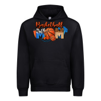 Black basketball mom Urban Hoodie - FaDigitalArtStudio
