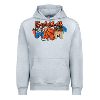 Heather Grey basketball mom Urban Hoodie - FaDigitalArtStudio