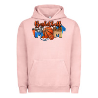 Pigment Salmon basketball mom Urban Hoodie - FaDigitalArtStudio