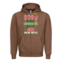 Chestnut 2020 First Christmas With My Hot New Wife Zipper Hoodie - Bettercallsaul