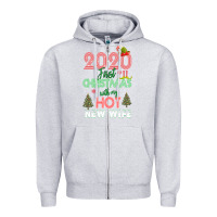 Heather Grey 2020 First Christmas With My Hot New Wife Zipper Hoodie - Bettercallsaul