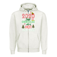 Oatmeal Heather 2020 First Christmas With My Hot New Wife Zipper Hoodie - Bettercallsaul