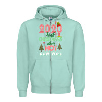 Seafoam 2020 First Christmas With My Hot New Wife Zipper Hoodie - Bettercallsaul