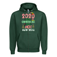 Sports Green 2020 First Christmas With My Hot New Wife Zipper Hoodie - Bettercallsaul