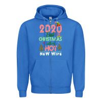 True Royal 2020 First Christmas With My Hot New Wife Zipper Hoodie - Bettercallsaul