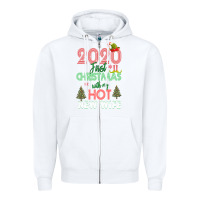 White 2020 First Christmas With My Hot New Wife Zipper Hoodie - Bettercallsaul