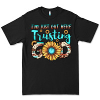 Black i'm just out here trusting god Premium Tee - JahusDesignShop