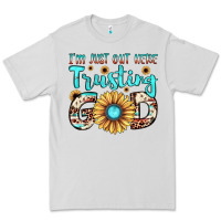 Dove Grey i'm just out here trusting god Premium Tee - JahusDesignShop