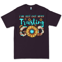 Plum i'm just out here trusting god Premium Tee - JahusDesignShop