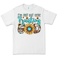 White i'm just out here trusting god Premium Tee - JahusDesignShop