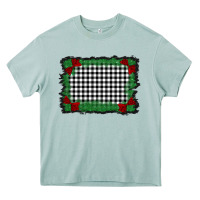 Christmas Black And White Background Heavy Core Tee | Teevron