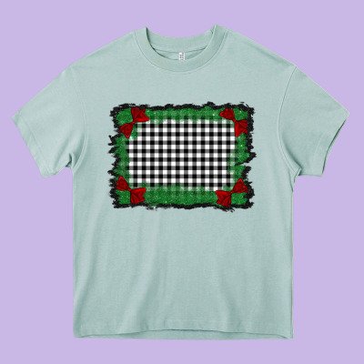 Christmas Black And White Background Heavy Core Tee Designed By Barkaloodesign