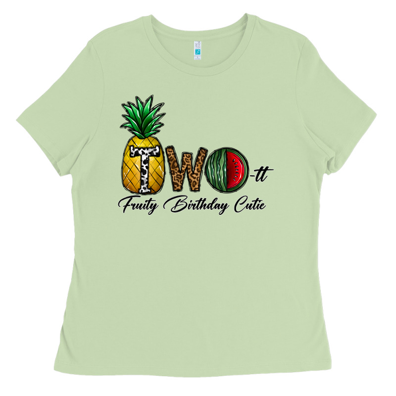 Two Fruity Birthday Cutie Ladies Tee by CowhideDigitalArt | Teevron