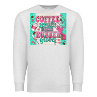 Oatmeal Heather coffee scrubs and rubber gloves Premium Sweatshirt - TumblerDesignByShophia