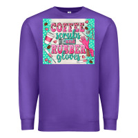 Purple coffee scrubs and rubber gloves Premium Sweatshirt - TumblerDesignByShophia