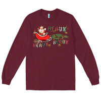 Burgundy heaux heaux heaux Long Sleeve Tee - MaliasSmallBusiness