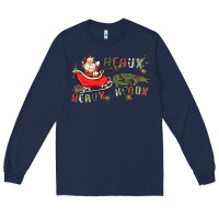Navy heaux heaux heaux Long Sleeve Tee - MaliasSmallBusiness