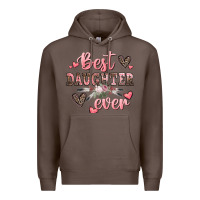 Coffee best daughter ever mother's day Premium Hoodie - CowGirlArtShop