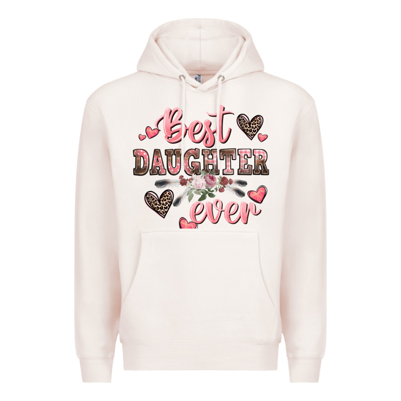 Best Daughter Ever Mother's Day Premium Hoodie by CowGirlArtShop | Teevron