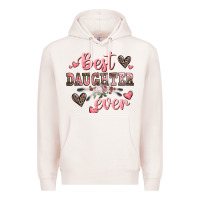 Pale Pink best daughter ever mother's day Premium Hoodie - CowGirlArtShop