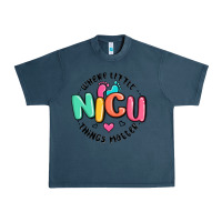 Midnight Navy nicu where little things matter Urban Heavy Tee - MaliasSmallBusiness