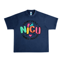 Navy nicu where little things matter Urban Heavy Tee - MaliasSmallBusiness