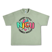 Oil Green nicu where little things matter Urban Heavy Tee - MaliasSmallBusiness