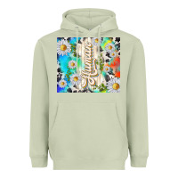Matcha human with daisies Heavyweight Hoodie - TumblerDesignByShophia