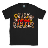 Black Busy Raising Ballers Classic Tee - CowhideDigitalArt